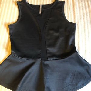 Black blouse see thru